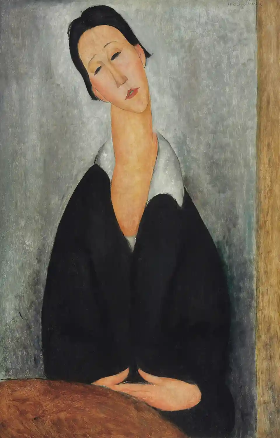 portrait-of-a-polish-woman-painting-by-amedeo-modigliani portrait-of-a-polish-woman-painting-by-amedeo-modigliani